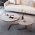 Import Italian Light Luxury Stone Simple Living Room Tea Table Round Marble Table from China