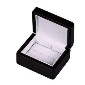 Jewelry Boxes Small Wooden High-end Luxury Customized High Quality Black Jewelry Packaging Display Customized Size Wood 500 Pcs