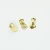 Import jewelry making non pierced metal ear clip accessories golden frog shape earring parts from China