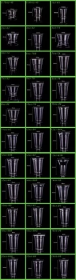 Jiema disposable PET cold drink cup with dome lid and straw