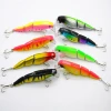 Jointed Bass 3D eye Plastic Fishing Lures Hard Squid Lures