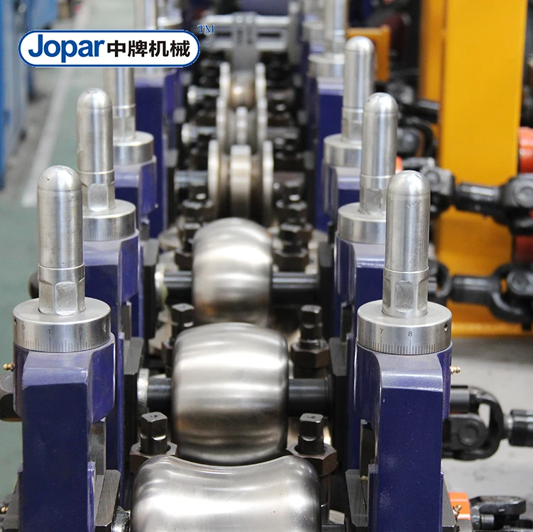 Jopar factory Automatic decorative galvanize / ss pipe welding machine sold to Uzbekistan