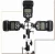 Import Kaliou Photography Flash Light 3 Head Triple Hot Shoe Mount Adapter Flash Light Bracket Umbrella Holder other camera accessories from China