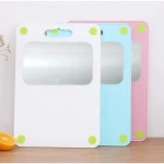 Kitchen Accessories Non-slip 304 Stainless Steel Chopping Blocks Plastic Cutting Board