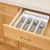 Import Kitchen Knife Storage Drawer Organizer,Plastic tray Cutlery storage box  Container for Countertop, Cabinet, Pantry from China