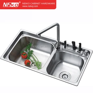 kitchen stainless steel sink with water drop tray,SS hand make