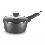 Kitchenware 7PCS Black back pressure cooker nonstick cookware set,pan cookware