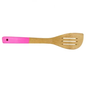 Kitchenware Cooking Colorful Handle Eco-friendly Nature Bamboo Shovel