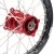 Import KKE 19/16 Motorcycle Spoked Kids Big Wheels  Set Compatible with CR80R CR85R 2003-2008 Red Hub Black Rim from China