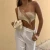 Import Kliou 2020  sexy asymmetrical camisole tank top women slash neck sleeveless summer crop top hot club partywear from China