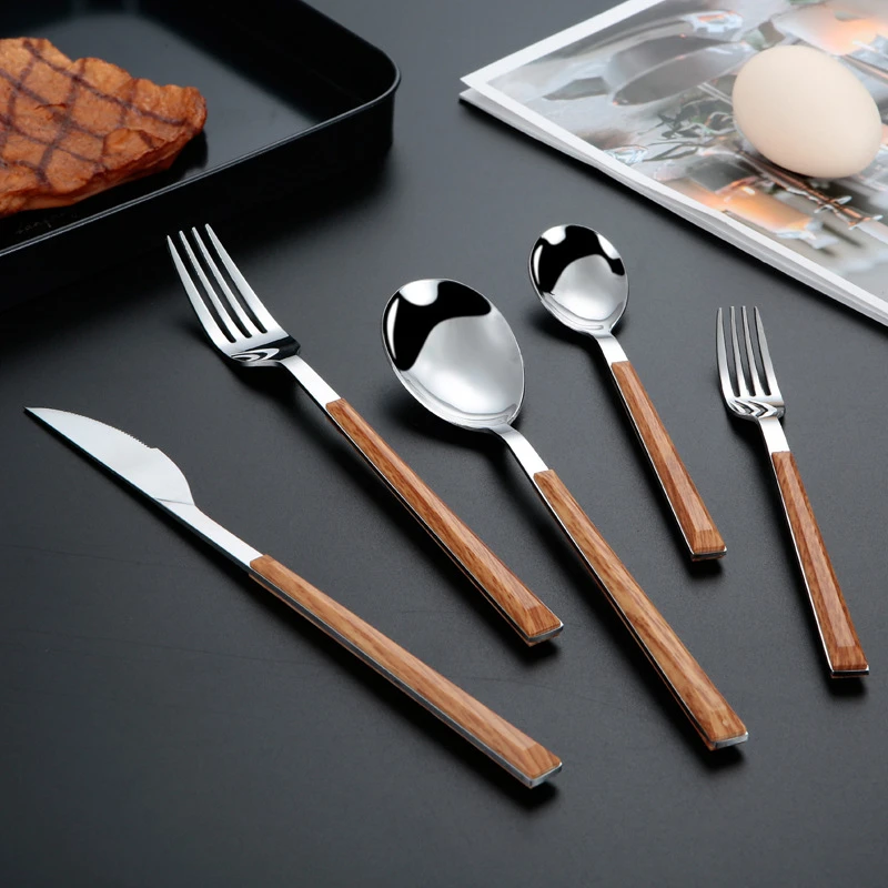 Knife Spoon Fork Design Cutlery Set 20PCS Stainless Steel Flatware Set Manufacturer
