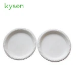 Kyson  decomposable eco-friendly microwave safe  biodegradable  corn starch PLA disposable plates dish