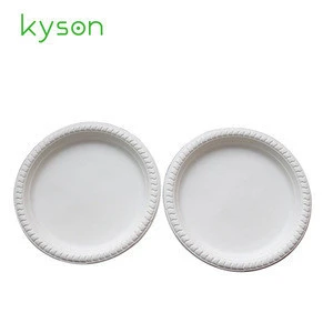 Kyson  decomposable eco-friendly microwave safe  biodegradable  corn starch PLA disposable plates dish