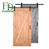 Late-model Waterproof Single Panel Wooden Sliding Glass Barn Door