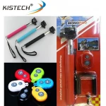 latest 3 in 1 Professional Universal Bluetooth Shutter Monopod Selfie Stick for iPhone and android mobile phone
