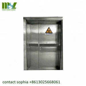 LATEST Customize X ray protective Lead lined door/x-ray stainless steel lead door for x-ray room