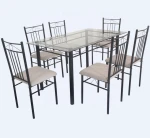 Latest design breakfast dining table set supplier furniture Kitchen living room dinning dinner table DS-081