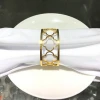 Latest design Stainless steel plated-gold Napkin Ring 20x40mm in stock