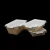 Import Leakproof Kraft and White Paper food Tray with Transparent Lid from China