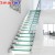 Import LED light glass stairs / stainless steel glass staircase from China