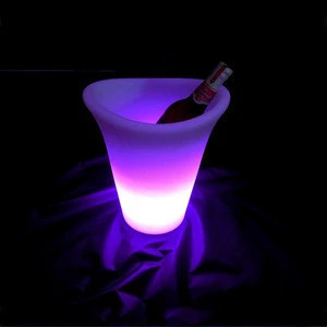 LED lighted ice bucket colorful led furniture bucket for beer&amp;wine