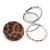 Import leopard print PU leather sexy girl pocket mirror purse bag cosmetic tools makeup mirror compact mirror from China