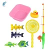 Linxtech 8pcs with plastic rods educational intelligent toy Submarine animal magnetic fishing game toys for kids