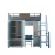 Import Loft Metal Bunk Bed Frame Heavy Duty and Dormitory Bed Design Steel Bunk Bed with Desk and Locker from China