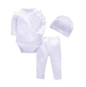 Long Sleeve 3 Pack Baby Bodysuits
