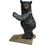Lovely Black Bear Resin Door Stop