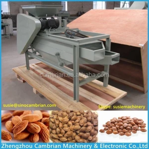 Lowest price hazelnut cracker almond kernel cracking hulling machine