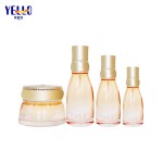Luxurious Cosmetic Packaging 50g Golden Lip Glass Lotion Jars with Lids