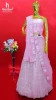 Luxurious Design Enchanting Baby Pink Lehenga Choli Set with Silver Jarkan Work in Elegant Net Fabric