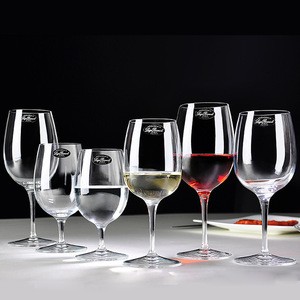 luxury colored engraving red wine glass goblet in bulk crystal champagne glasses