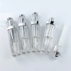 Luxury Empty 6ml Domestic Silver Plastic Lip Gloss Packaging Tube With Oval Handle