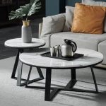 Luxury Quality Factory Price Custom-Made Marble Top Round Coffee Table