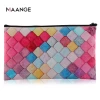 MAANGE Cosmetic Bag Makeup Brush Envelope Pouch Organizer Storage Bags Wholesale  Travel PU Leather Customized Cosmetic Bags