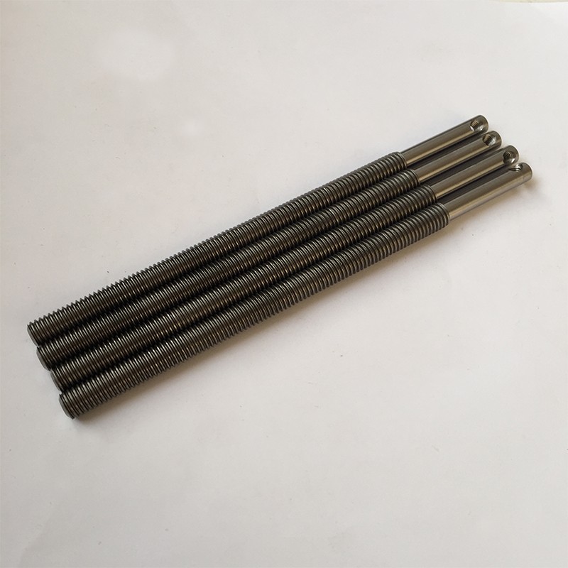 Made in china din975 cnc machining titanium threaded stud / rod / bar