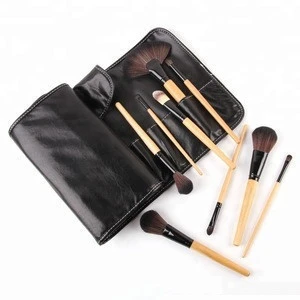 Makeup Brushes wooden handle 32 pcs/set Make up tool professional makeup blending brush kit with black bag