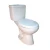 Import malaysia shape of all brand Two Piece P-Trap washdown Toilet bowl from China