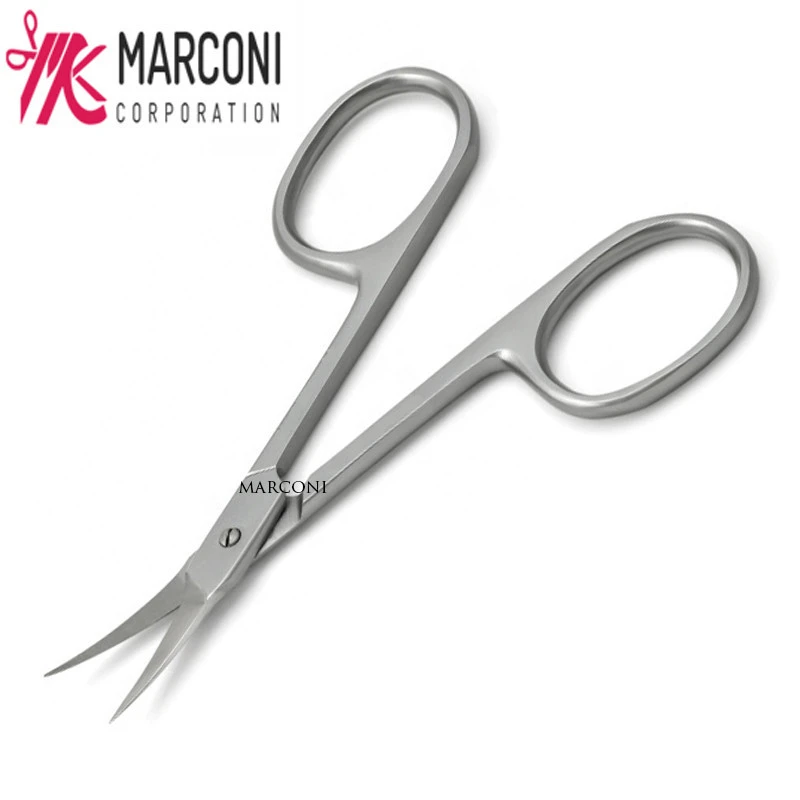 Manicure Scissor Curved Blade Premium Stainless Steel for Nail Eyelash Professional High Quality Curve