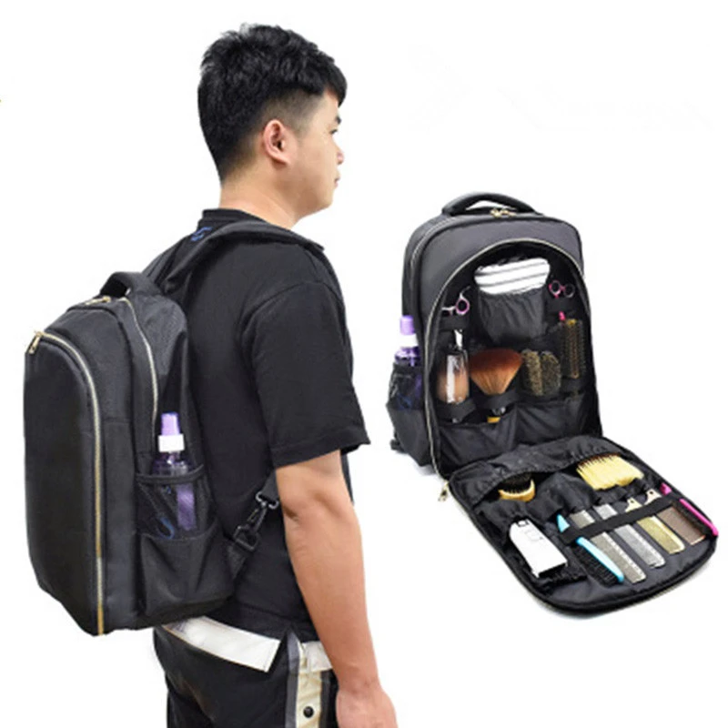 manufacture barber travel bag new hairdresser backpack with laptop compartment