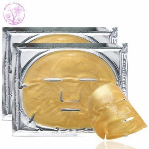 Manufacture product good quality face care 24k gold collagen facial mask sheet