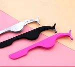 Manufacturers wholesale stainless steel eyelash tweezers of various colors lash extension tweezers mini tweezers