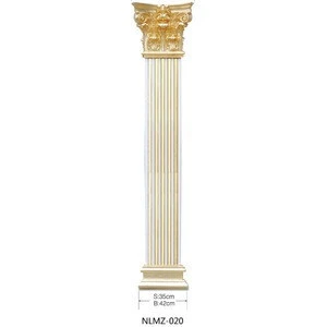 marble from styrofoam polyurethane pillar