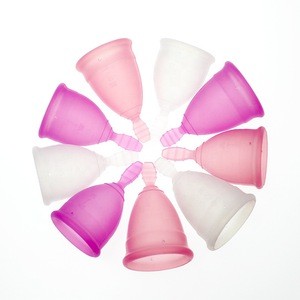 Medical silicone menstrual cup with features of soft safety comfortable hygienic and odorless