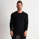 Mens Ty Crew Long Sleeve Graphic Baseball Style Raglan Shirt, 2 Colors/Red Long Sleeve T-Shirt Tee/Baseball Style T shirt