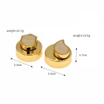 metal buckle handbag hardware metal side release buckle bag locks