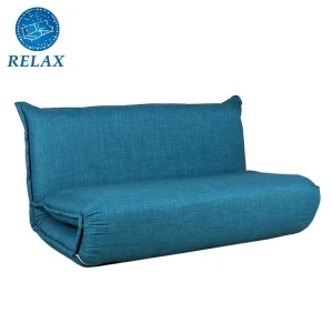 Metal Frame Folding Blue Floor Sofa Bed One Seater Recliner Sofa Chair Sofa