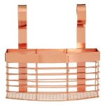 Metal Wire Rose Gold Hanging Storage Basket